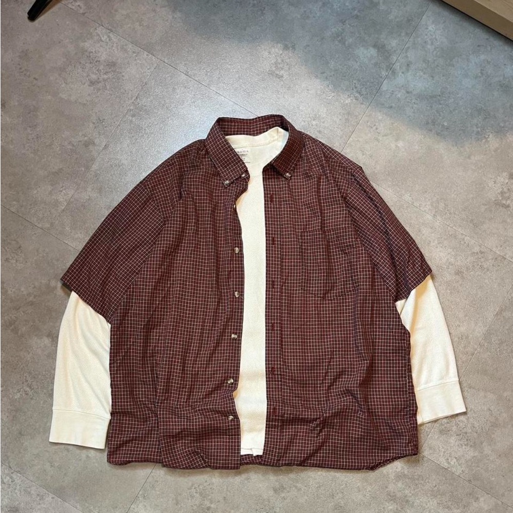 Cherokee Red and Blue Checkered Shirt